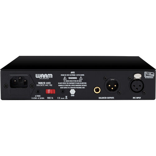Warm Audio WA-12 MKII Préamplificateur monocanal (Noir)