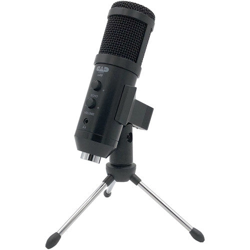CAD U49 USB Studio Microphone with Headphone Jack & Gain Control