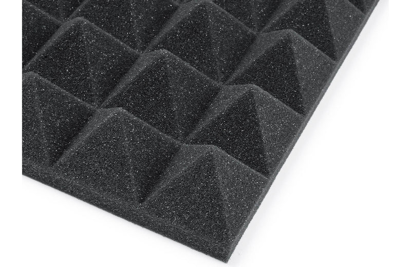 Gator Frameworks GFW-ACPNL1212PCHA-2PK 12x12" Acoustic Pyramid Panel - Charcoal, 2 Pack