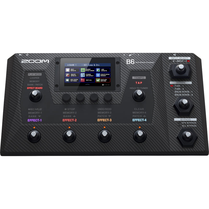 Processeur multi-effets pour basse Zoom B6