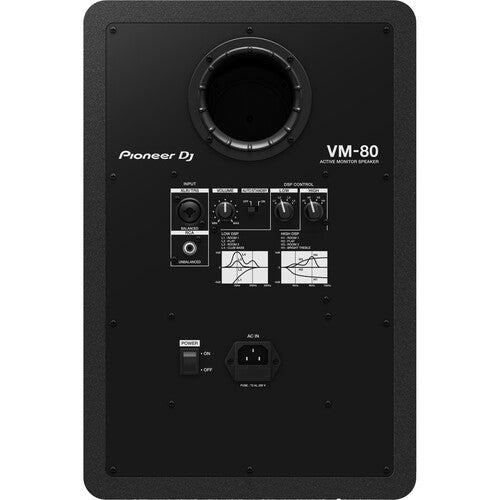 Pioneer DJ VM-80 2-Way Active Studio Monitor - Single, Black