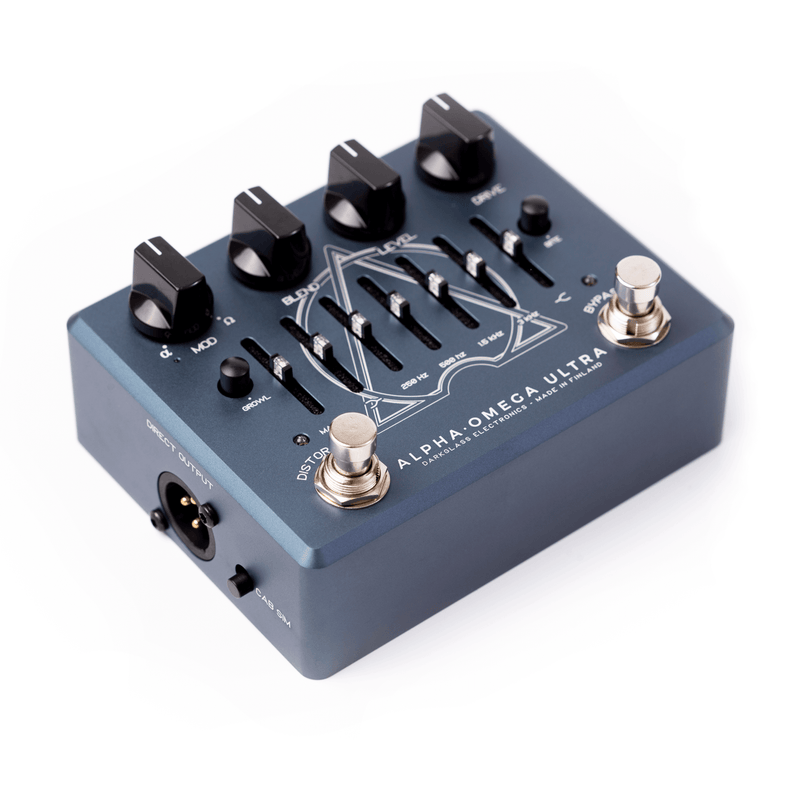 Darkglass ALPHA OMEGA ULTRA AUX Pédale double préampli/OD avec entrée auxiliaire