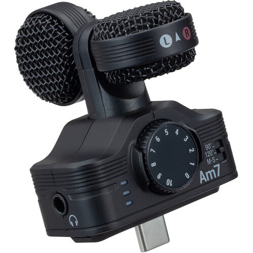 Zoom AM7 Mid-Side Stereo Microphone for Android Devices with USB-C Connector