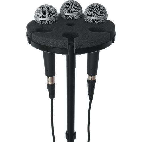 Gator Frameworks GFW-MIC-6TRAY Plateau multi-microphone pour 6 micros