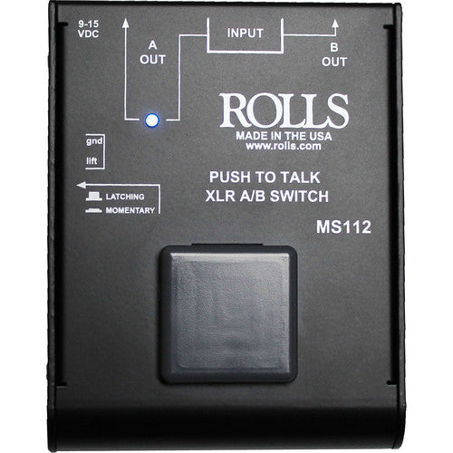 Rouleaux MS112 Push-to-Talk XLR AB Switch 