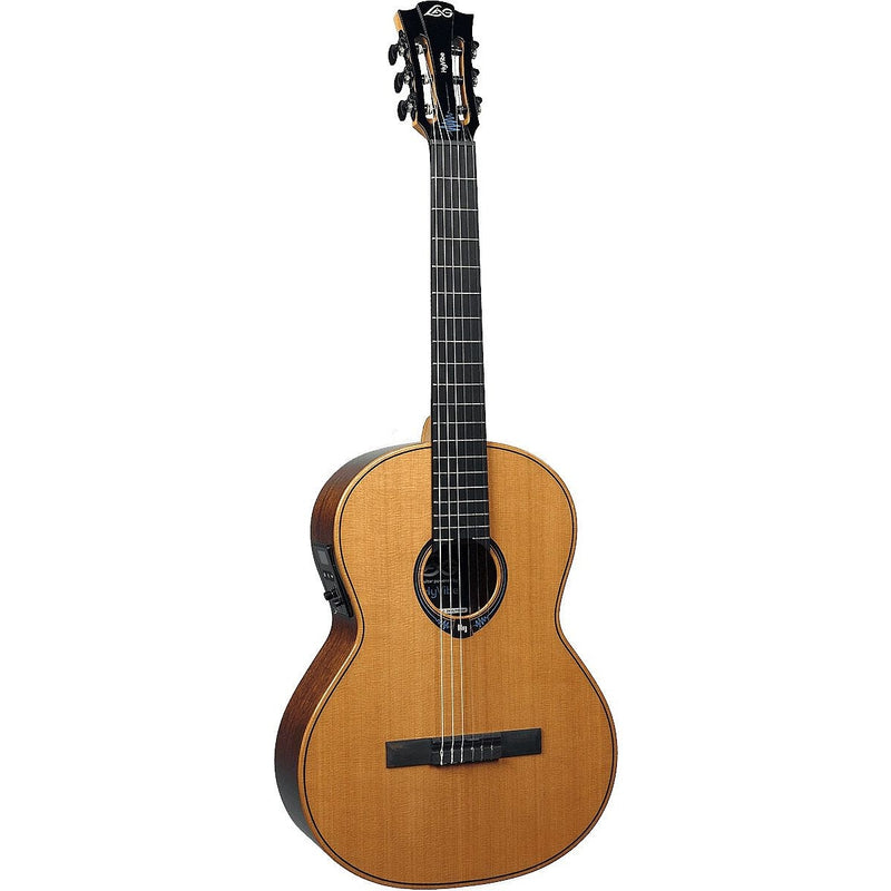 Lag Guitars CHV15E Hyvibe Nylon 4/4 Guitare électrique classique avec housse de luxe - Naturel