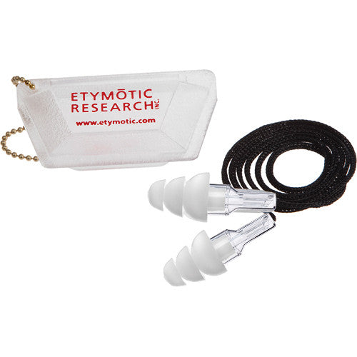 Etymotic ER20-CCC-C High-Fidelity Earplugs (Long) - Clear Stem, White Tip