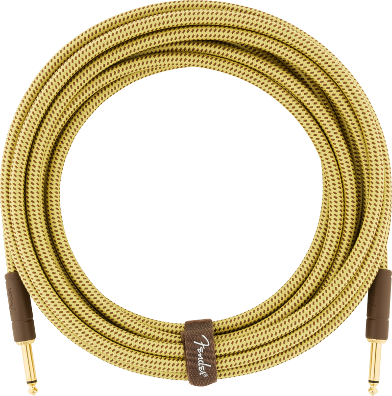 Fender DELUXE Series Instrument Cable (Tweed) - 18.6'