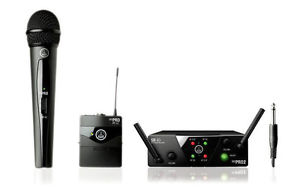AKG MINI2MIX-US45A/C Mini Instrumental Mini Single Instrumental Set Wireless Microphone System - Red One Music