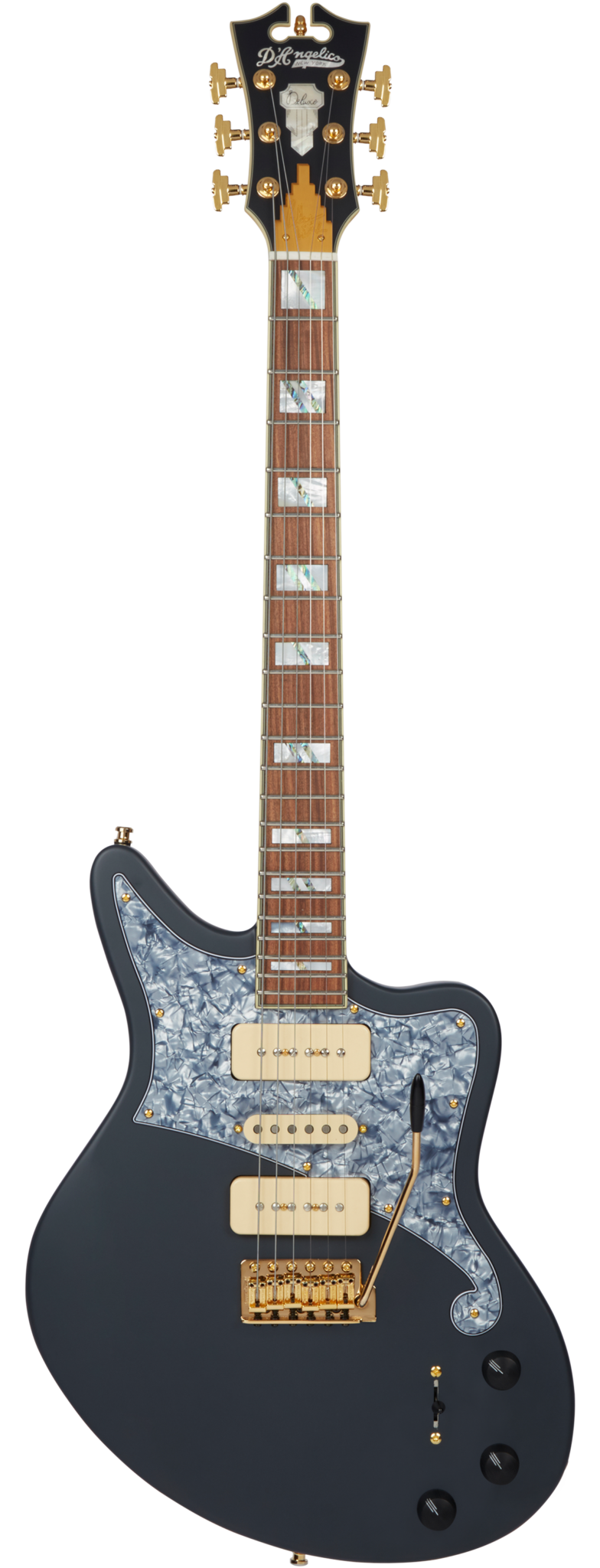D'Angelico DADBEDBWMSTGTR Guitare électrique (pierre mate)