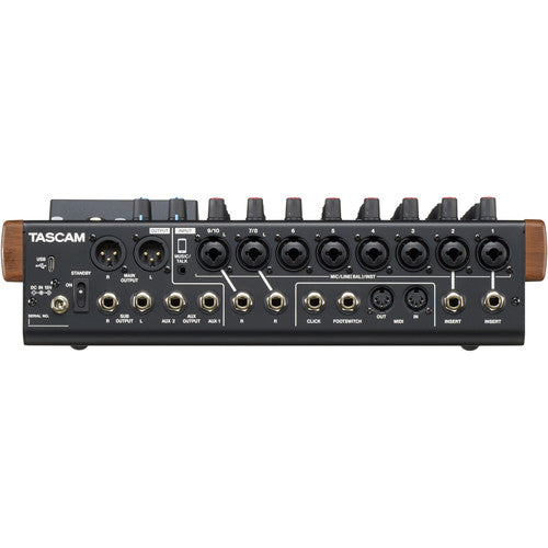 Tascam Model 12 Integrated Production Suite Mixer/Recorder/USB Interface - Red One Music