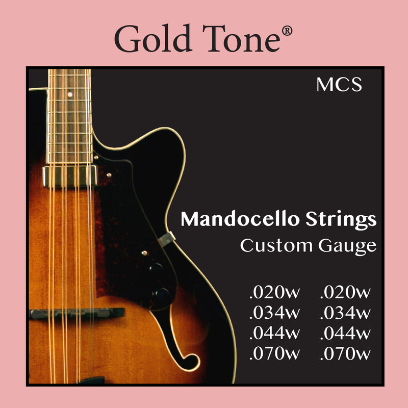 Jeu de cordes Mandocello GT-MCS doré