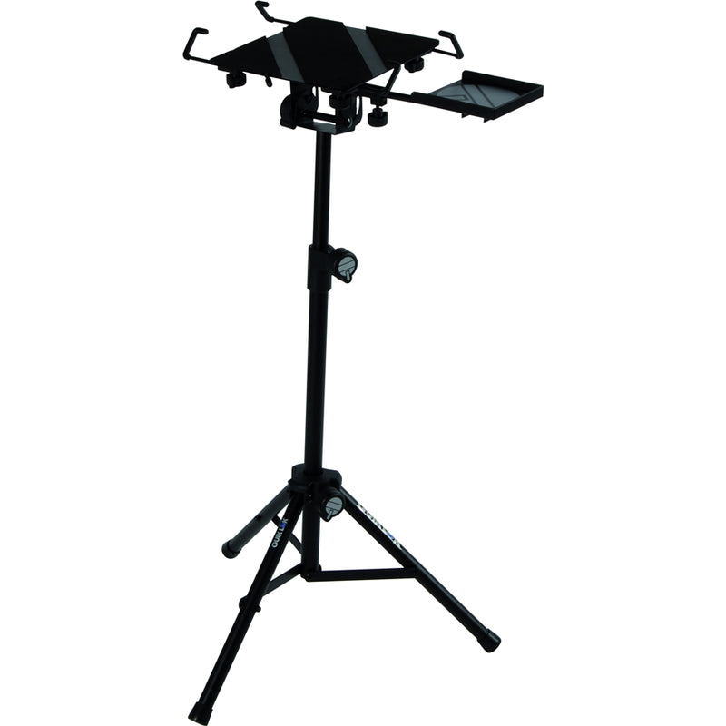 Quiklok LPH004 Tripod Laptop Stand w/ Pull-Out Mouse Tray and Side Anchors