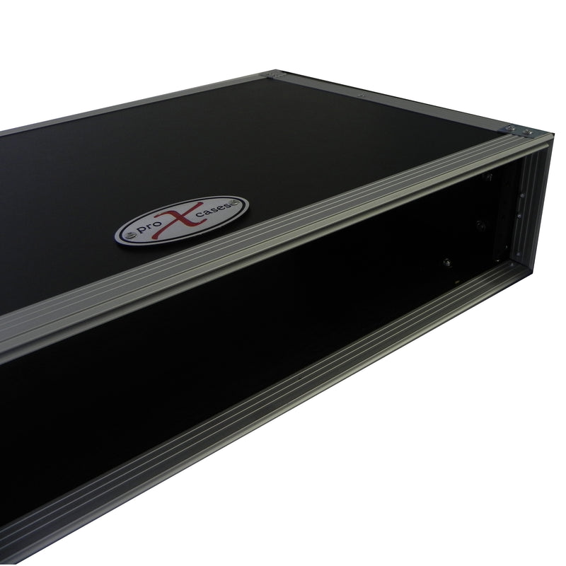 ProX X-4UE 4U Deluxe Effect Rack 14" de profondeur rail à rail avec poignées