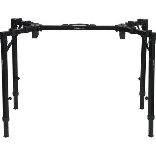 Gator Frameworks GFW-UTL-WS250 Station de travail pliable réglable avec support en T pour claviers et équipements audio