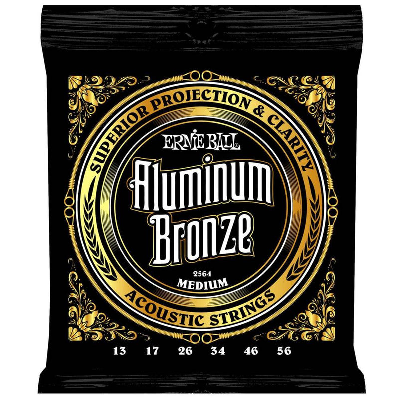 Ernie Ball 2564EB Aluminum Bronze Guitar Strings - Medium
