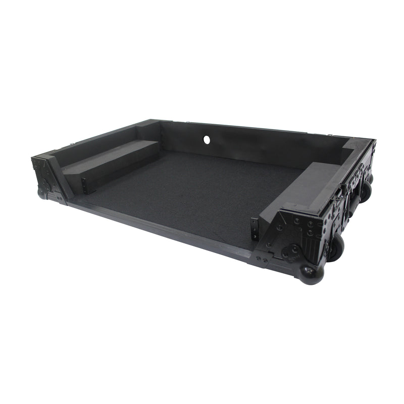 ProX XS-RANEONEWBL Flight Case For RANE ONE DJ Controller w/1U Rack and Wheels (Black/Black)