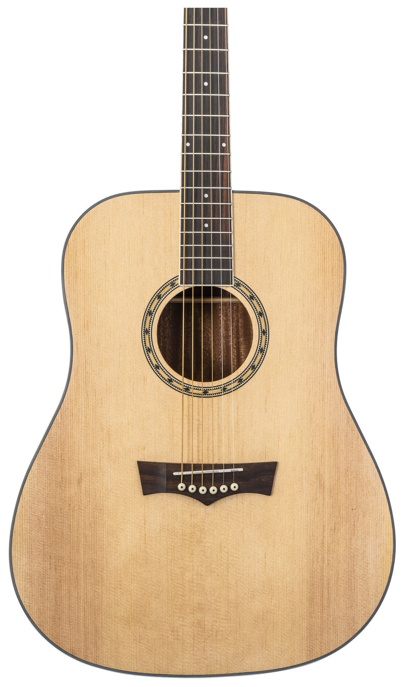 Peavey DELTA-WOODS DW-2 Solid Top Dreadnought Acoustic Guitar w/ Case