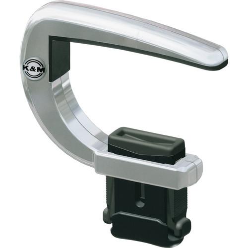 K&M 14535 Chrome Guitar Capo Curve - Matte Chrome - Red One Music