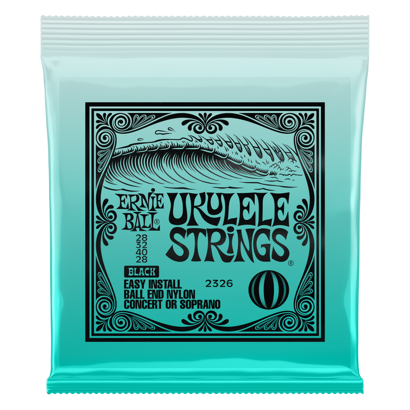Ernie Ball 2326EB Concert/Soprano Ukulele Strings - Black