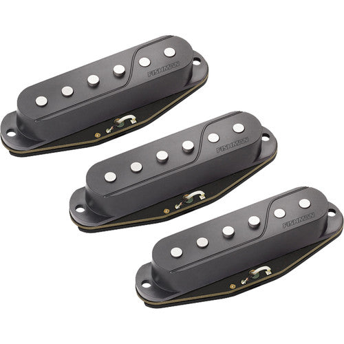 Fishman FLUENCE Single Width Stratocaster Pickup Set - Black