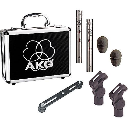 AKG C451 B Matched Pair C451 B Small-Diaphragm Condenser Microphone Matched Pair - Red One Music