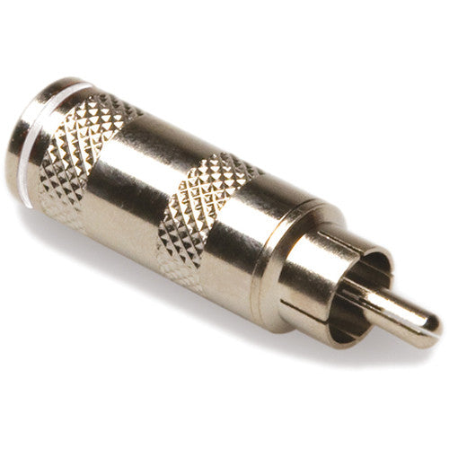 Hosa Technology RCA-025WH White RCA Male Connector - Red One Music
