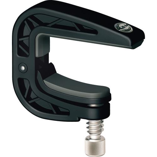K&M 14540 Black Guitar Capo Flat - Black Plastic - Red One Music