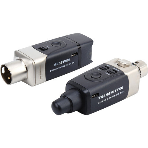 Xvive U3C Set Wireless Plug-On System for Condenser Microphones (2.4 GHz)