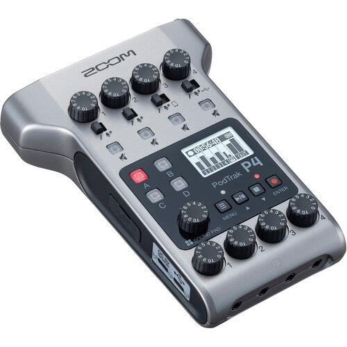 Zoom PODTRAK P4 Portable Multitrack Podcast Recorder