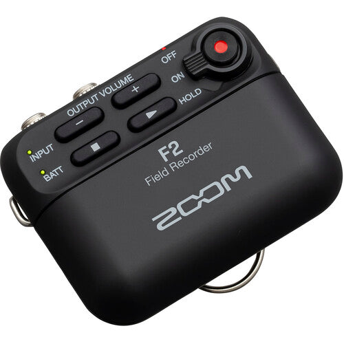 Enregistreur de terrain portable ultracompact Zoom F2 avec microphone Lavalier