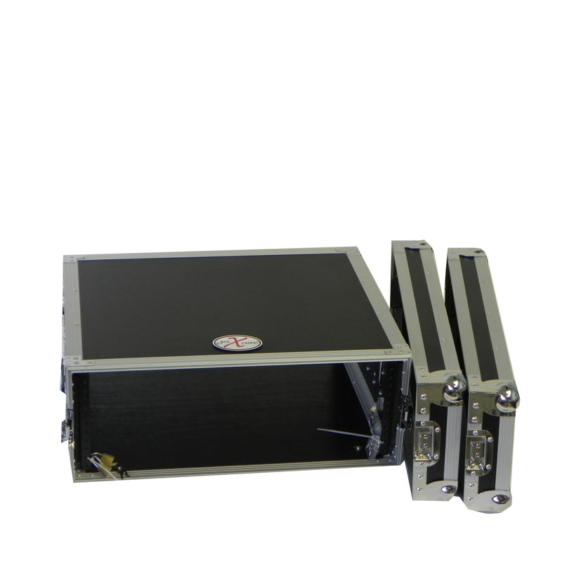 ProX X-4UE 4U Deluxe Effect Rack 14" de profondeur rail à rail avec poignées