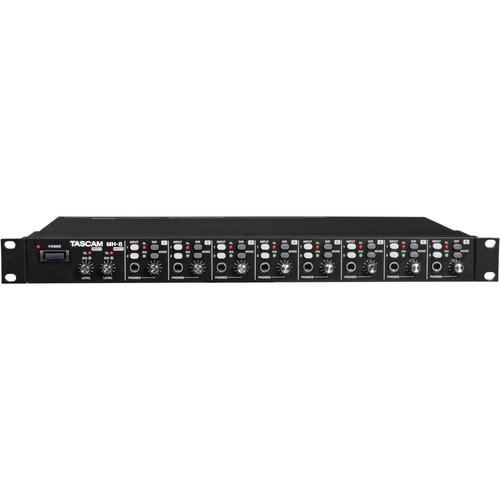 Tascam MH-8 8-Channel Headphone Amplifier - Red One Music