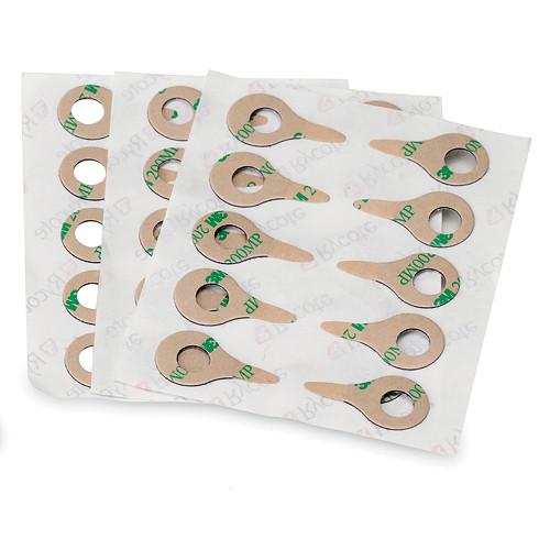 Rycote 065547 Box Of 25 Micro Windjammers With 30 Cuthole Stickies - Red One Music