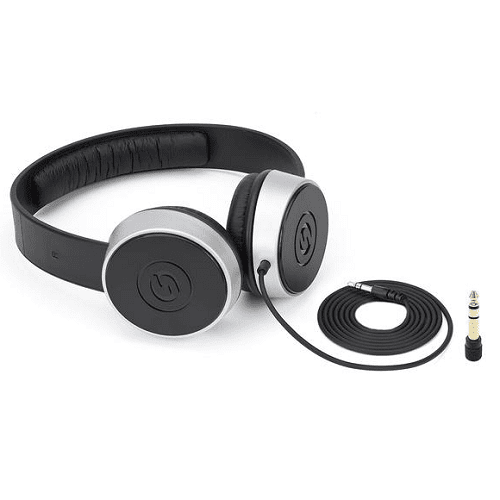 Samson Sr450 Closed-Back Studio Headphones - Red One Music
