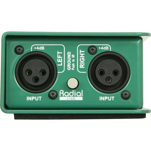 Radial J-Iso Stereo 4 Db To -10 Db Converter With Jensen Transformers - Red One Music