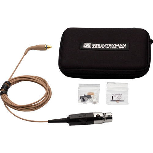 Countryman H6OW6LSL Omnidirectional Headset with Detachable Cable and TA4F Connector for Shure Wireless Transmitters ( Beige)
