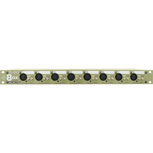 Radial Lx8 Line Level Signal Splitter Amp Isolator - Red One Music