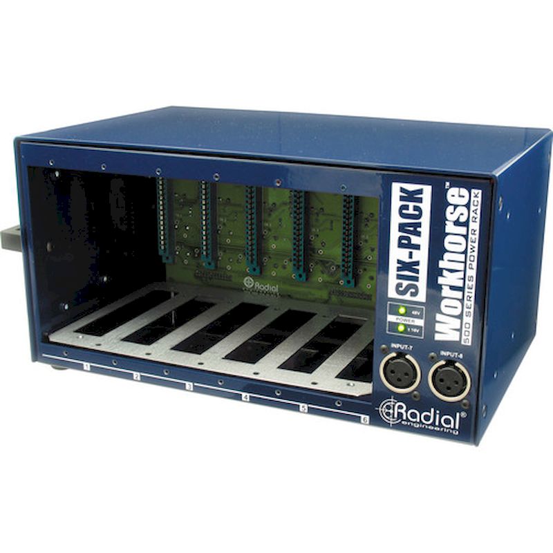 Radial Engineering SIXPACK 500 Series Desktop Power Rack (6-Pack)