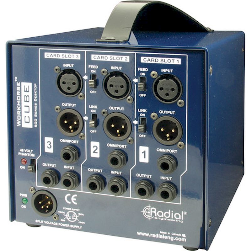 Radial Engineering CUBE 500 SerIes 3-Space Desktop Power Rack