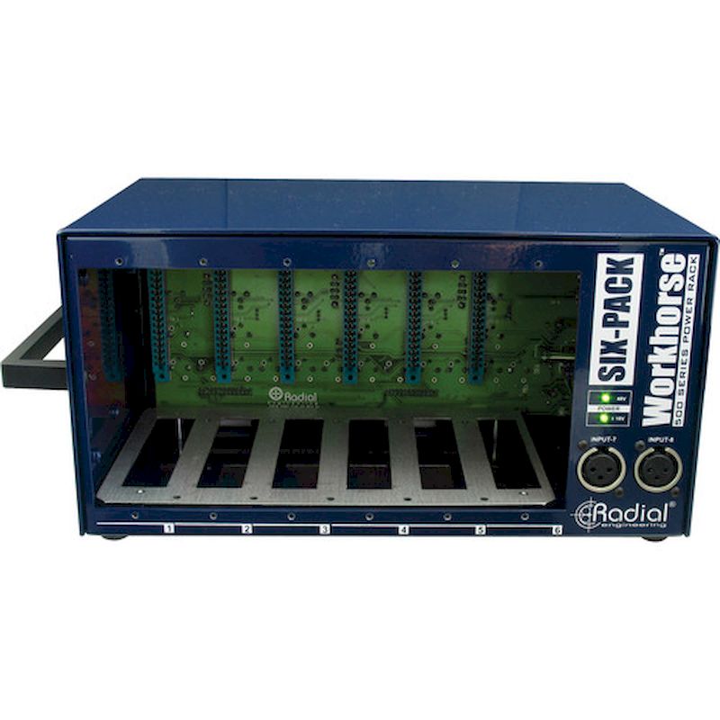 Radial Engineering SIXPACK 500 Series Desktop Power Rack (6-Pack)