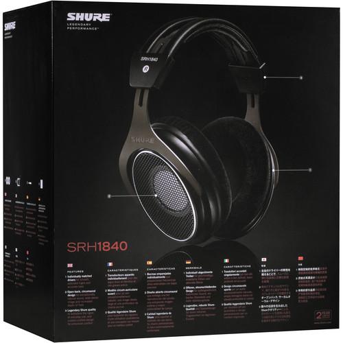 Shure Srh1840  Premium Open-Back Headphones - Red One Music