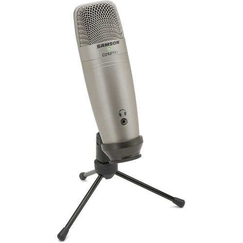 Samson C01Upro Samsonc01U Pro Usb Studio Condenser Microphone Silver - Red One Music