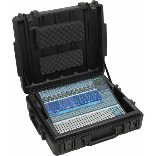 SKB 1R2723-8BW Rotationally Molded Case for PreSonus Studiolive 24-Channel Mixer & Allen & Heath ZED24 Mixer