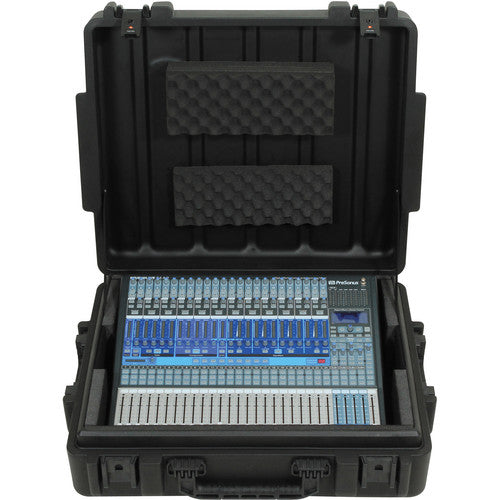 SKB 1R2723-8BW Rotationally Molded Case for PreSonus Studiolive 24-Channel Mixer & Allen & Heath ZED24 Mixer