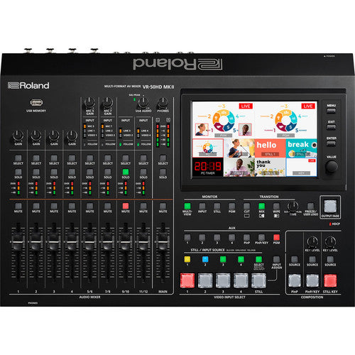 Roland VR-50HD MK2 Multi-format AV Mixer avec streaming USB 3.0