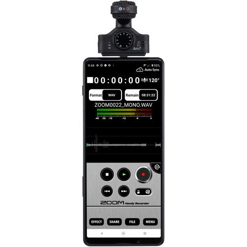 Zoom AM7 Mid-Side Stereo Microphone for Android Devices with USB-C Connector