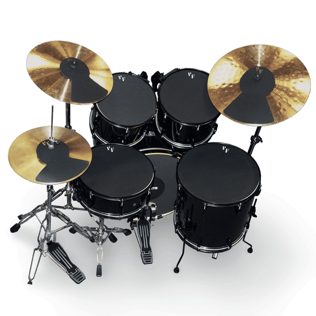 Vic Firth MUTEPP4 Drum Mute Pack w/ 10”, 12”, 14”(2), 22", HiHat & Cymbal (2)