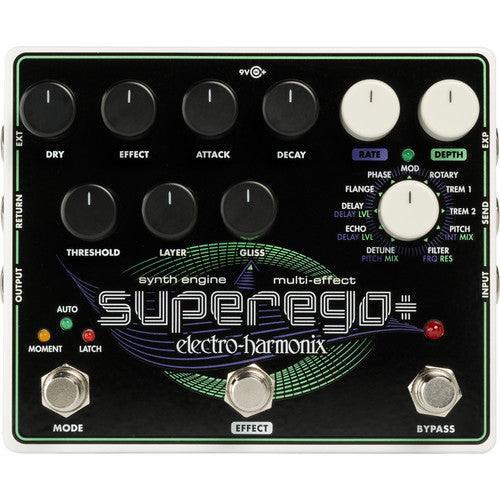 Moteur de synthétiseur/pédale multi-effets Electro-Harmonix SUPEREGO PLUS