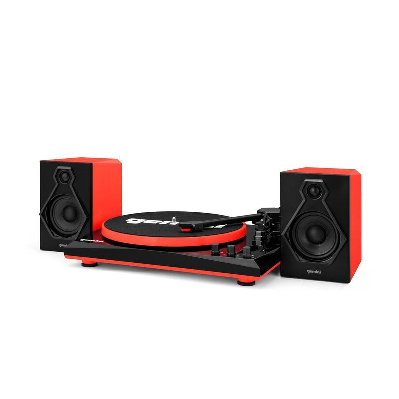 Gemini TT-900 Stereo Turntable System (Black/Red)